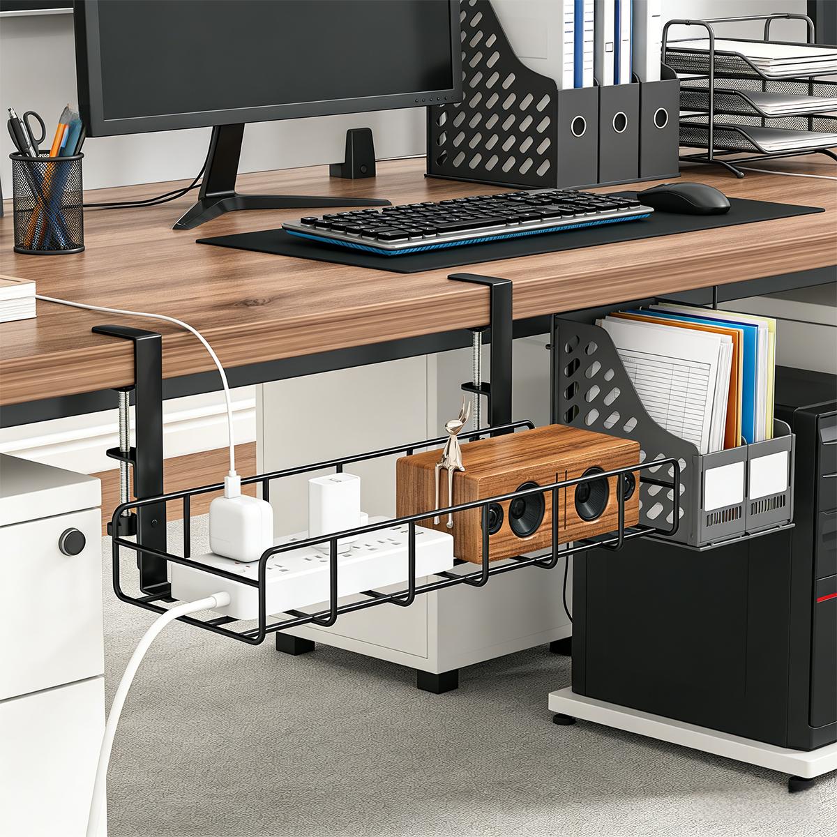 No Drill Under Desk Cable Mana - đánh giá và giá Gaming Accessories Rack