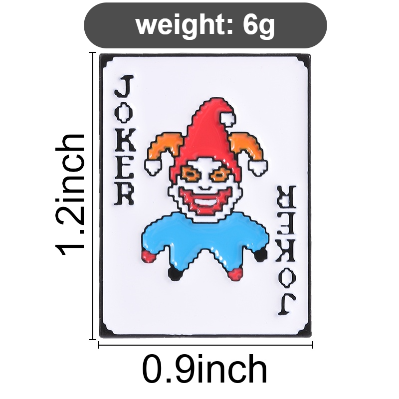 Poker Joker Enamel Pins Pixel  - đánh giá và giá Joker Gaming Accessories