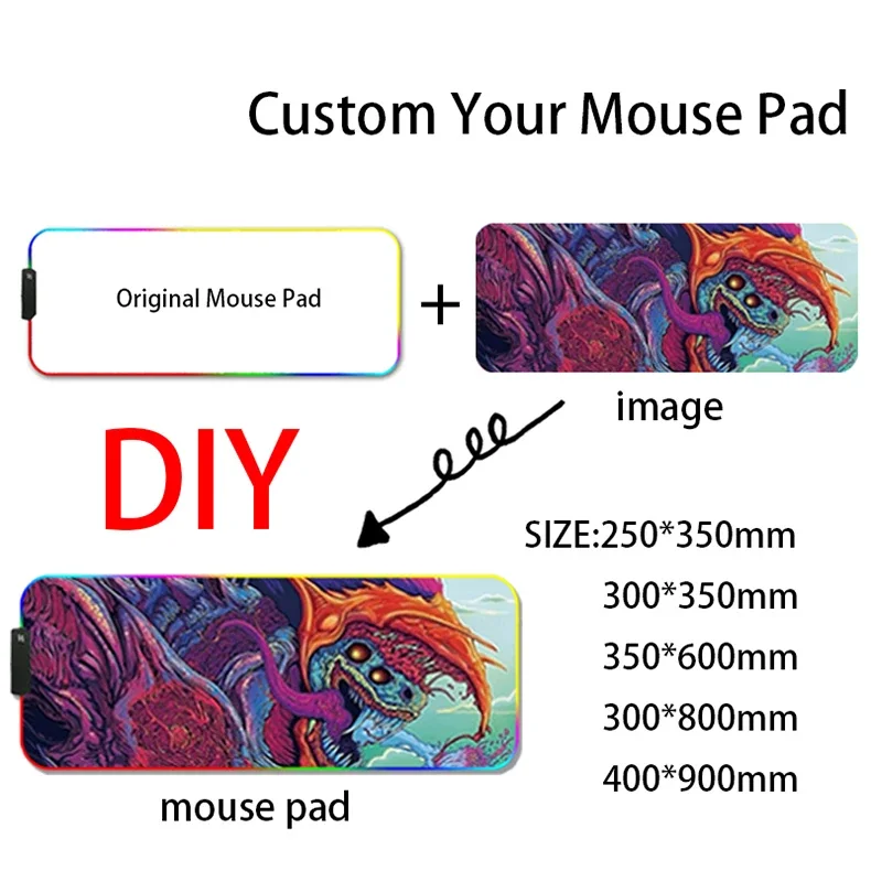 DIY Custom RGB Mouse Pad Large - đánh giá và giá Gaming Accessories Logo