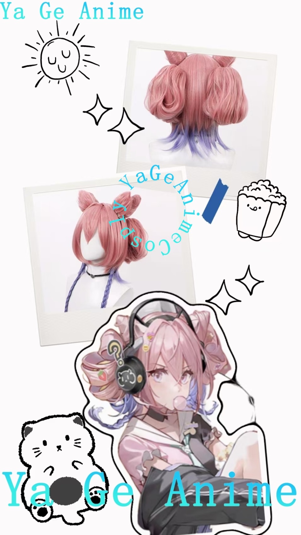 Arknights Eureka Cosplay Wig S - đánh giá và giá Gaming Accessories Korea