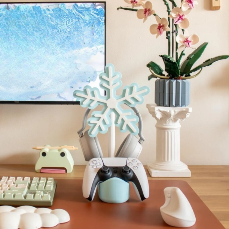 Snowflake Headphone Stand 3D P - đánh giá và giá Gaming Accessories Rack