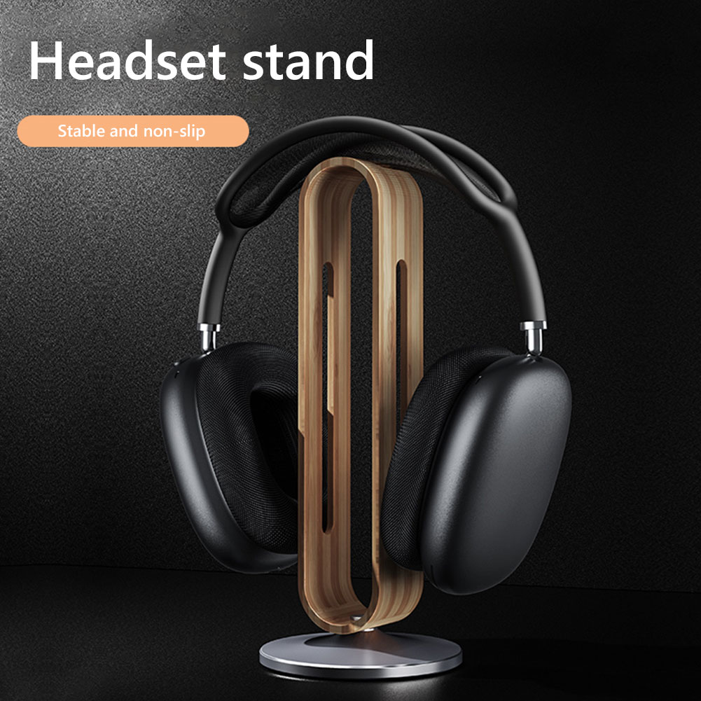 Bamboo Wood Headphone Stand De - đánh giá và giá Gaming Accessories Rack