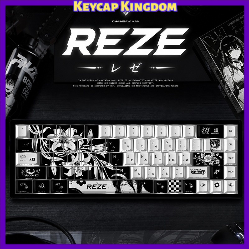 NEW Reze 5.0 Anime Keycaps Cha - đánh giá và giá Jjk Gaming Accessories
