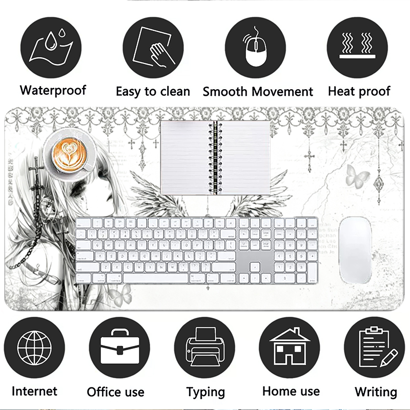 Leather Mousepad Black White A - đánh giá và giá Gaming Accessories Women